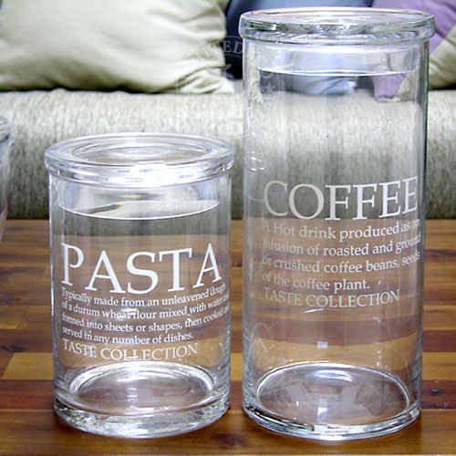 원형 pasta&amp;coffee 유리 보관용기(cover)